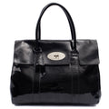 Mulberry Tote Bayswater Heritage in Black, Patent Leather