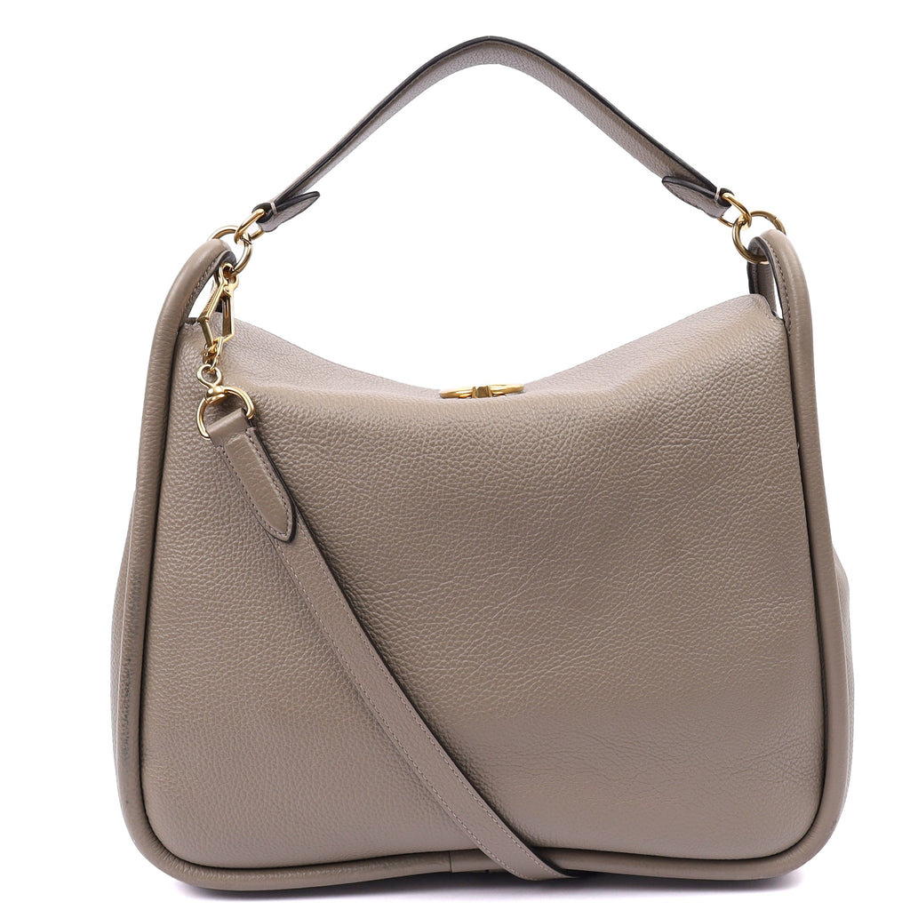 Mulberry Shoulder Bag Leighton in Grey, Leather