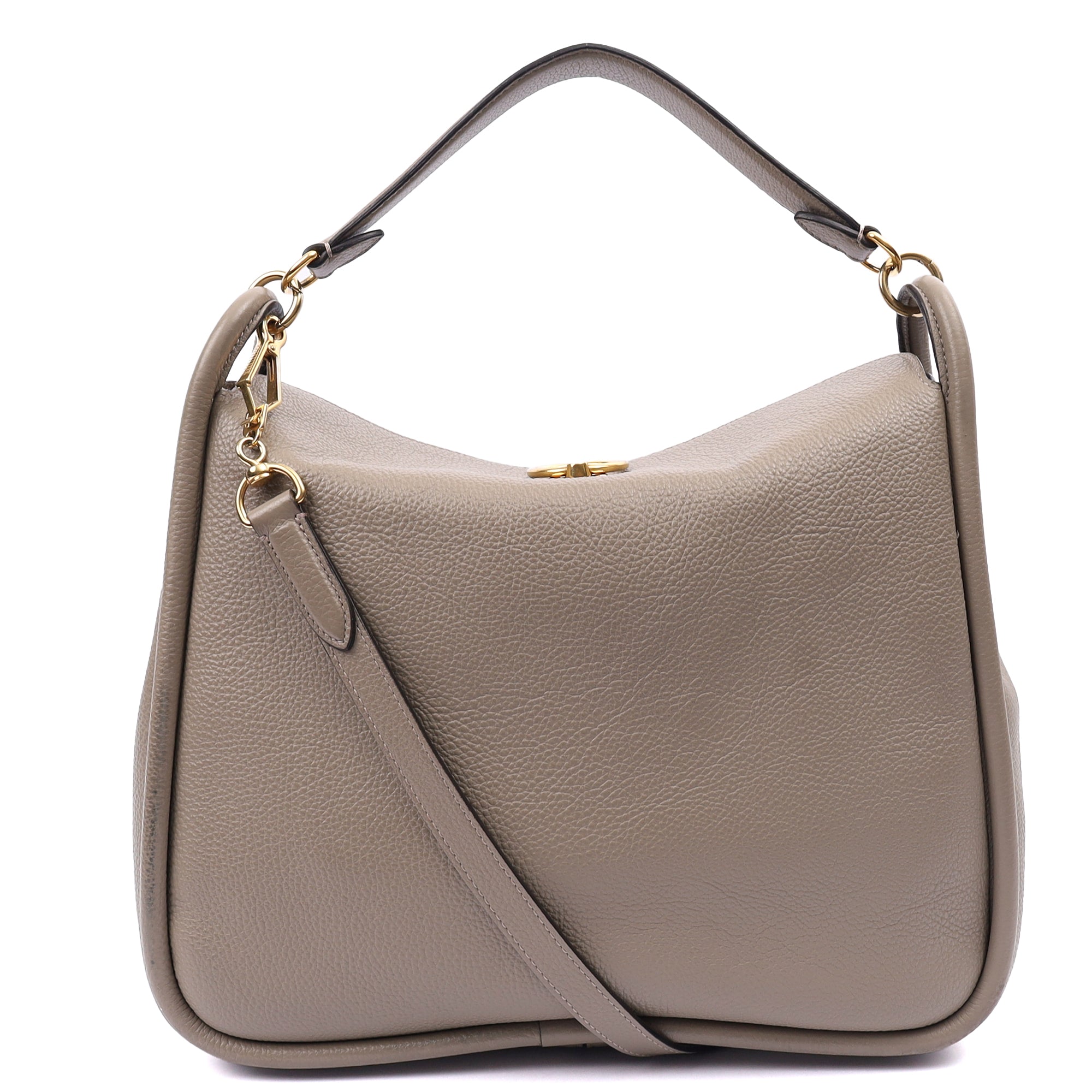 Mulberry Shoulder Bag Leighton in Grey, Leather