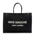 Saint Laurent Tote Rive Gauche Tote in Black, Fabric