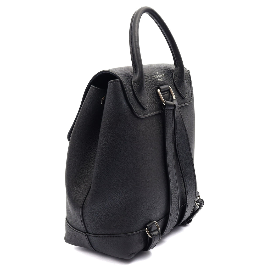 Louis Vuitton Backpack Lockme Backpack in Black, Calfskin Leather