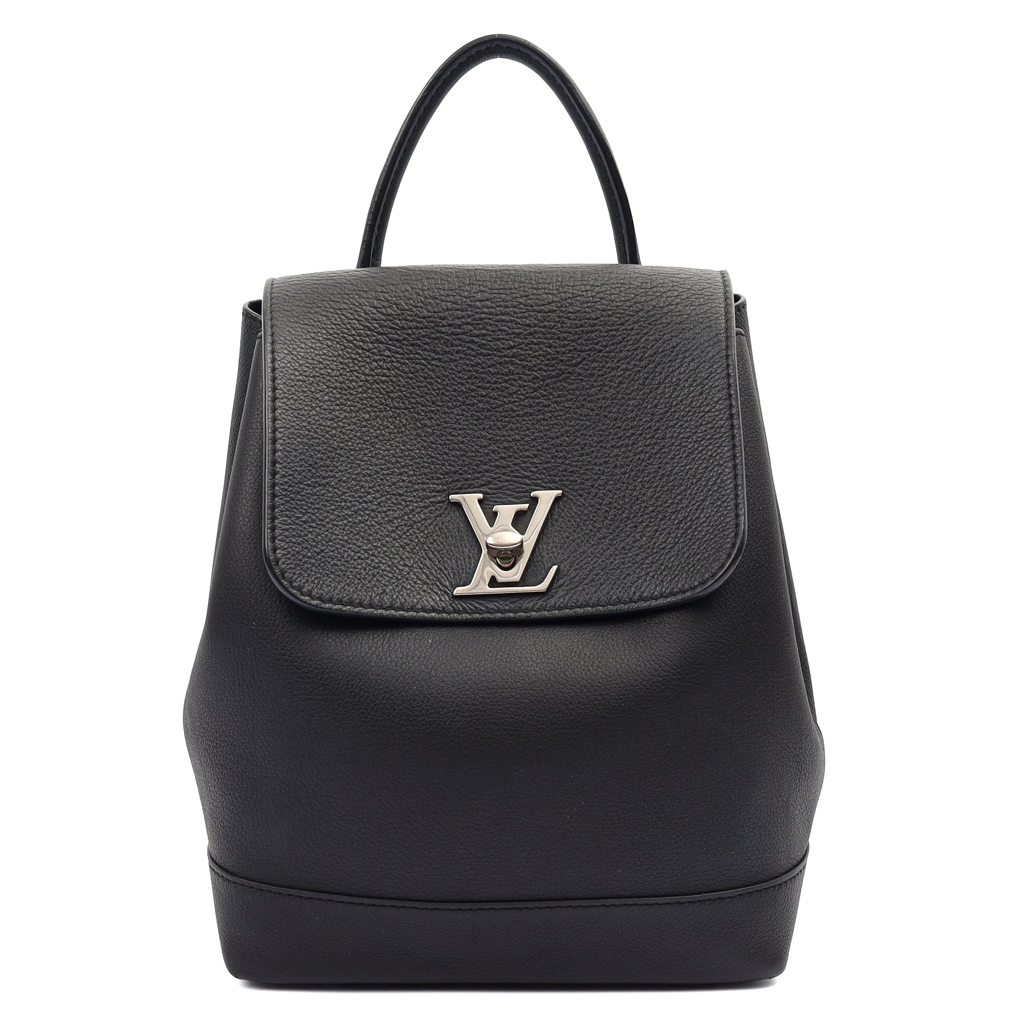 Louis Vuitton Backpack Lockme Backpack in Black, Calfskin Leather