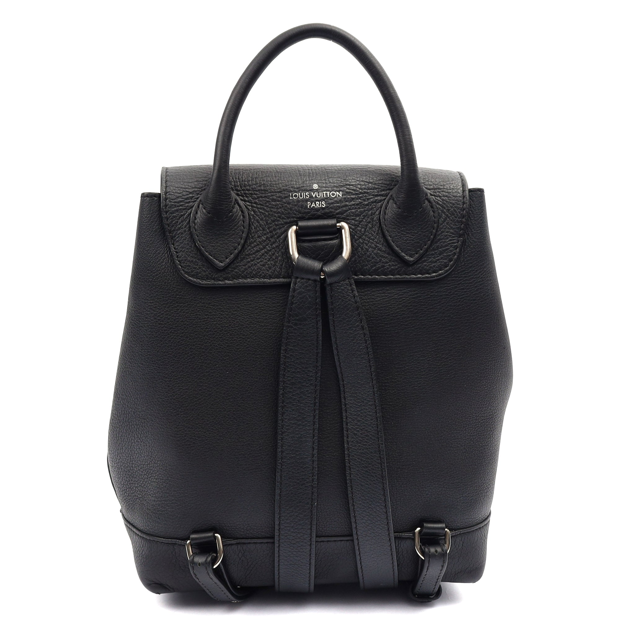 Louis Vuitton Backpack Lockme Backpack in Black, Calfskin Leather