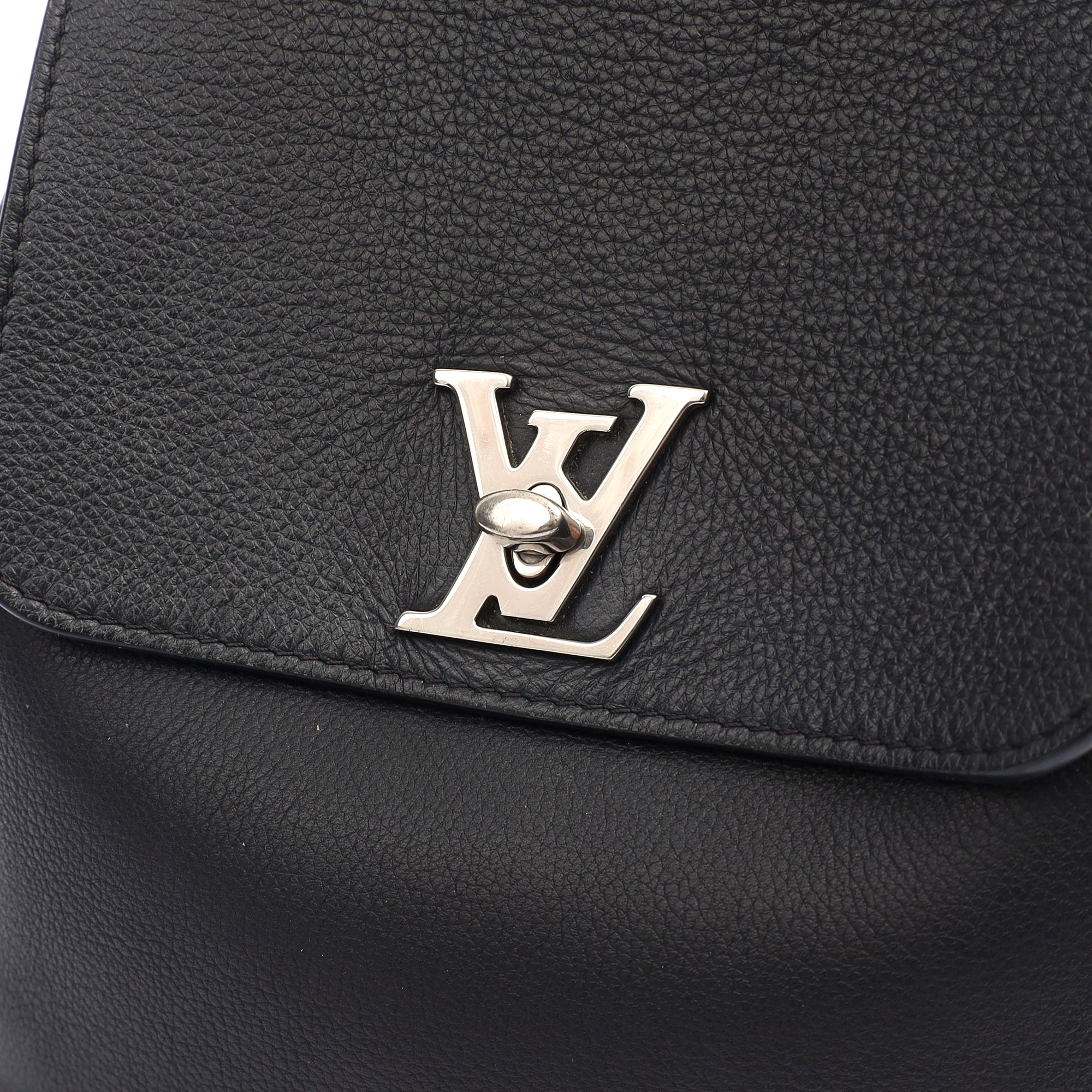 Louis Vuitton Backpack Lockme Backpack in Black, Calfskin Leather