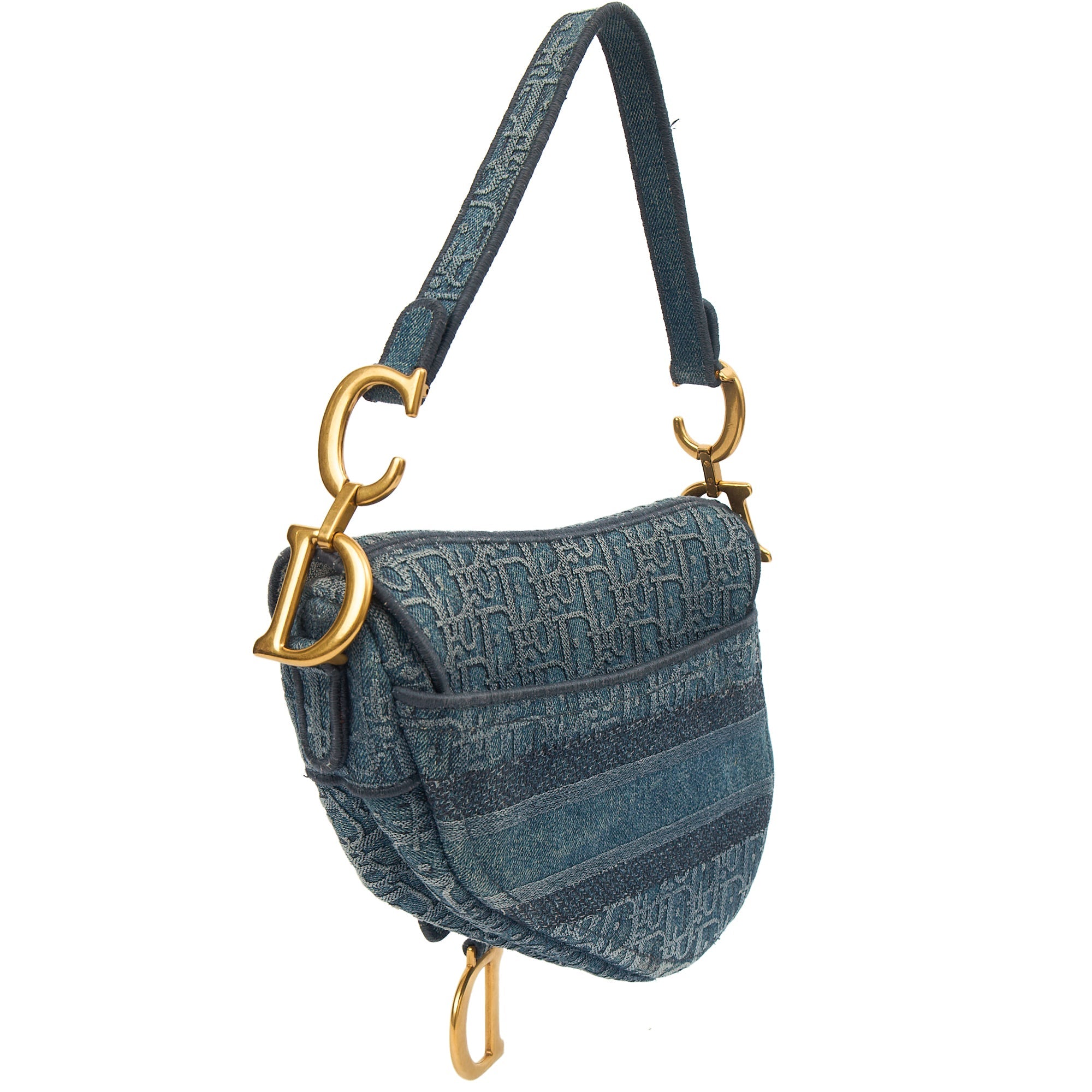 Christian Dior Shoulder Bag Saddle Bag in Blue, invalid