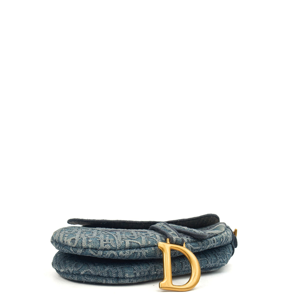 Christian Dior Shoulder Bag Saddle Bag in Blue, invalid