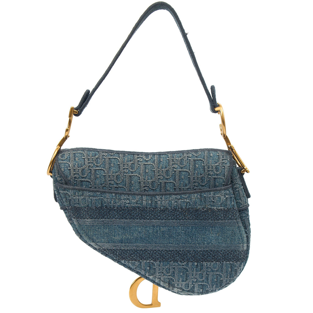 Christian Dior Shoulder Bag Saddle Bag in Blue, invalid