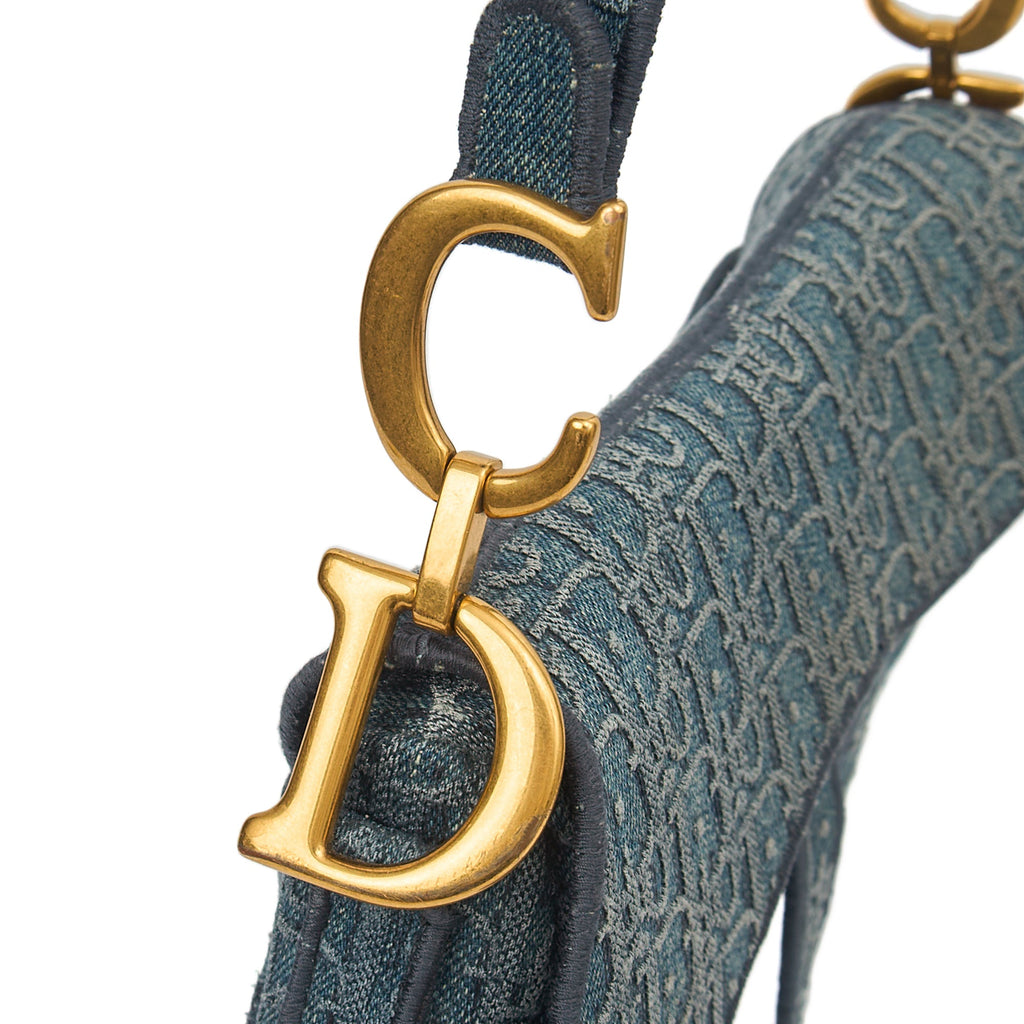 Christian Dior Shoulder Bag Saddle Bag in Blue, invalid