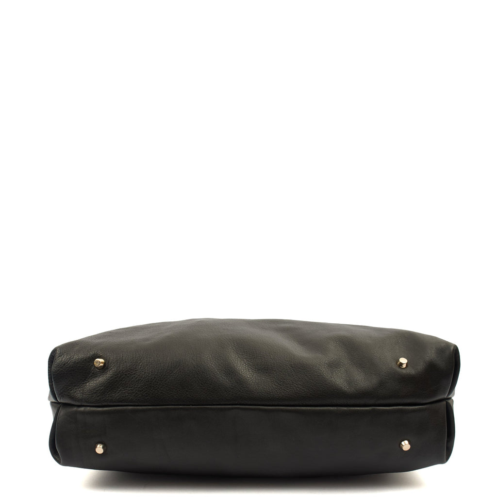 Anya Hindmarch Tote Maxi Zip- Top Handle  in Black, Leather