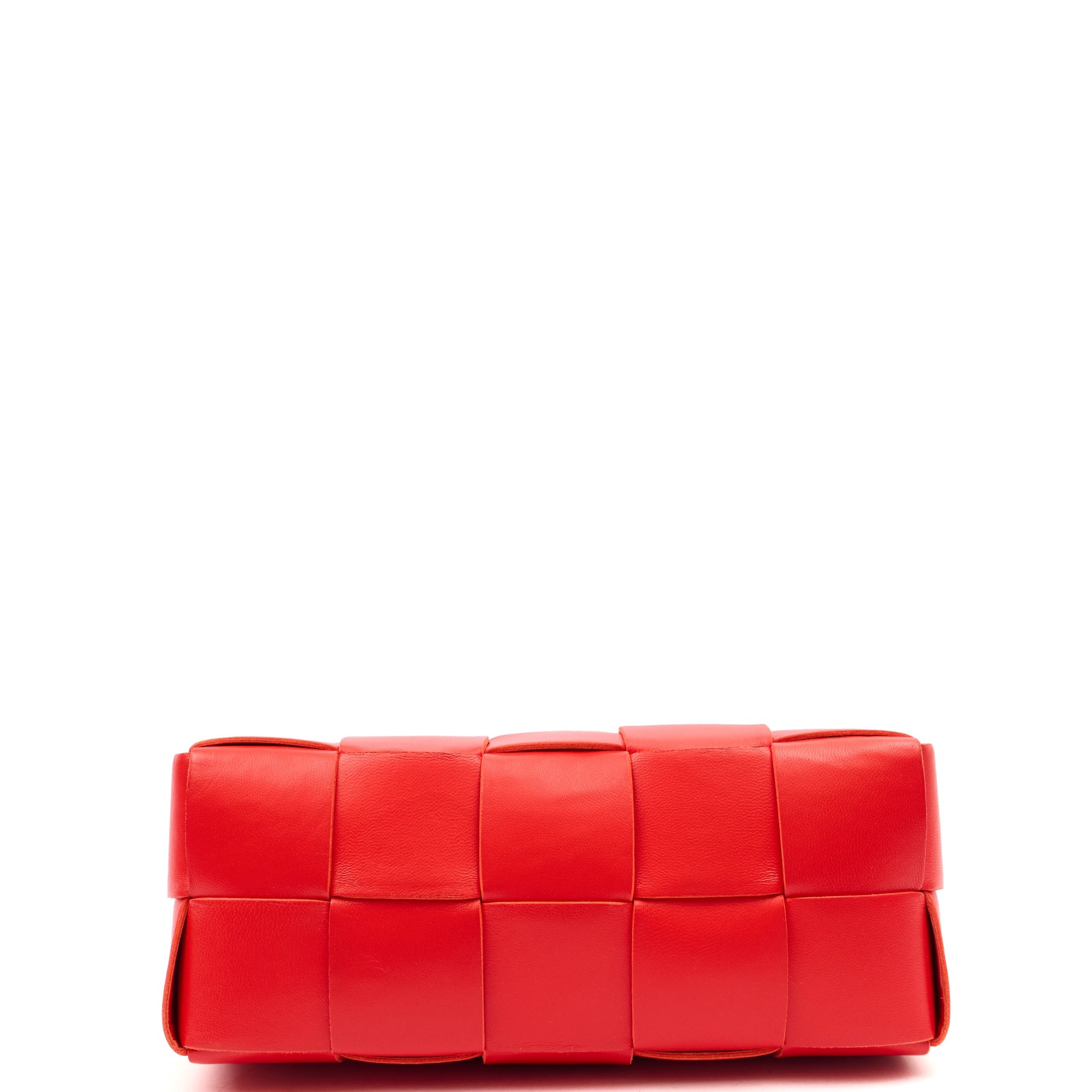 Bottega Veneta Shoulder Bag Brick in Red, Intrecciato Nappa