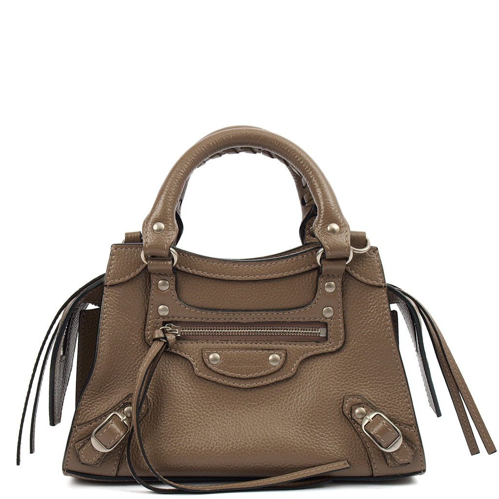 Balenciaga Mini Bag Neo Classic Mini in Brown, Veau (Calfskin)
