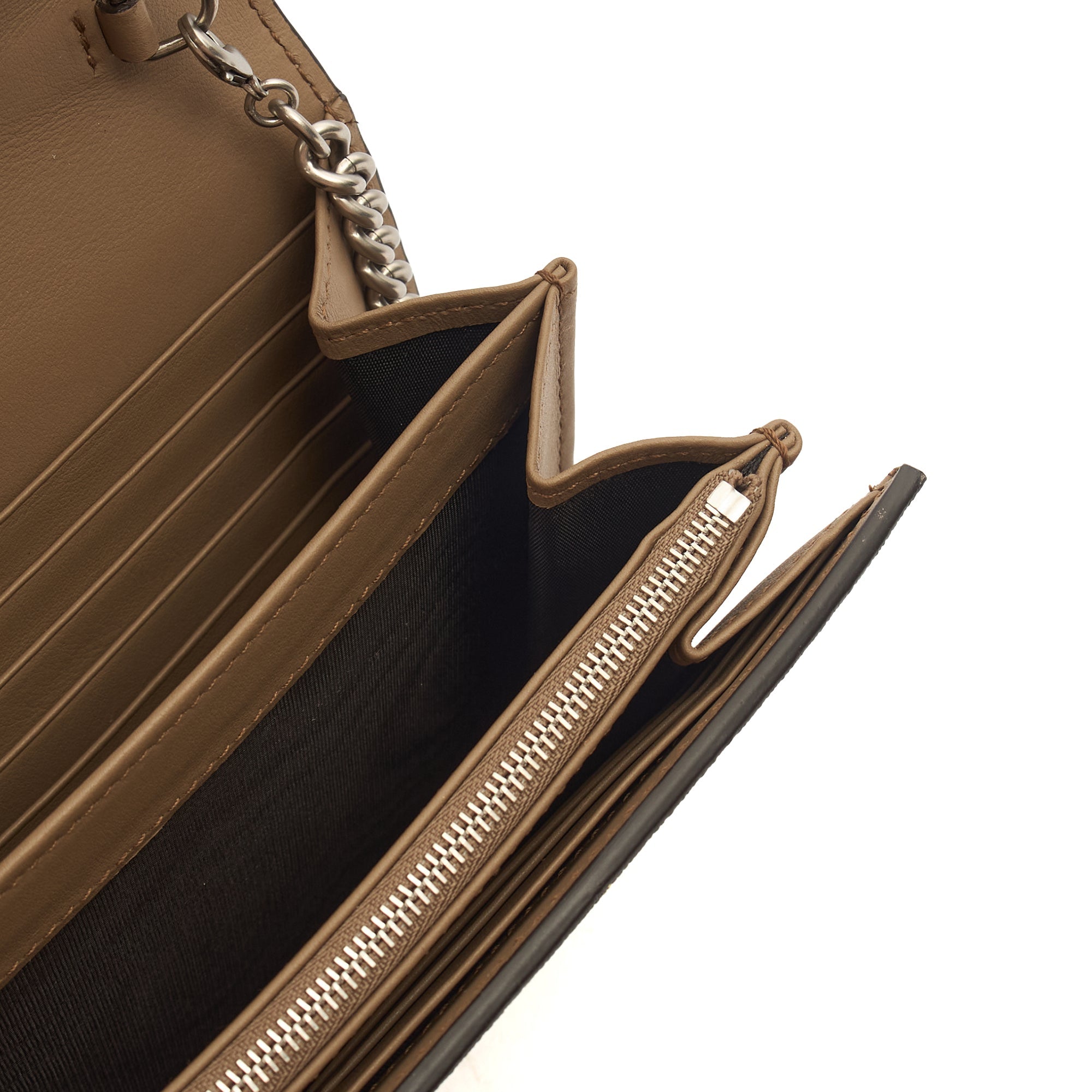Gucci Cross Body Dionysus Chain Wallet in GG Supreme, Leather