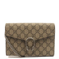 Gucci Cross Body Dionysus Chain Wallet in GG Supreme, Leather