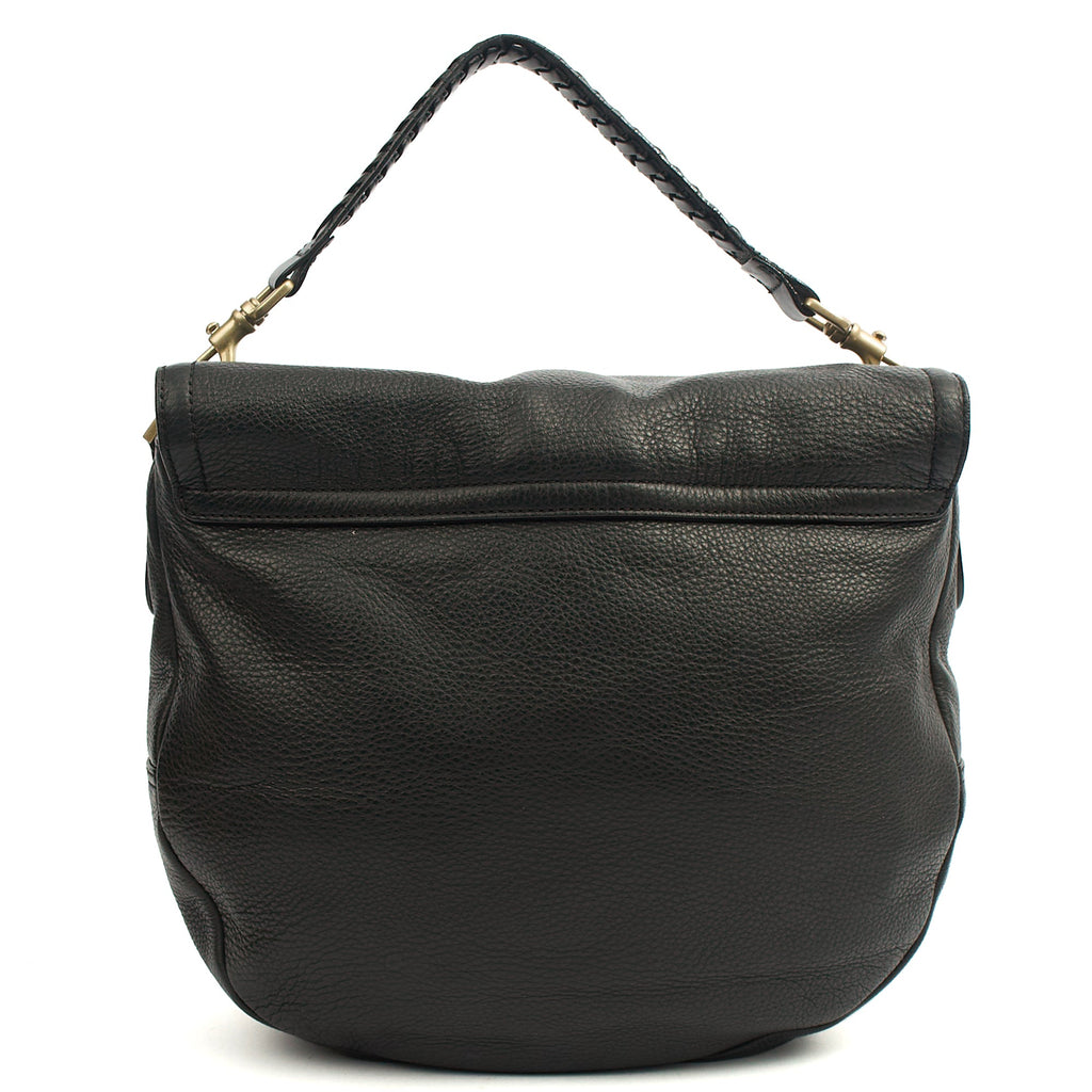 Mulberry Cross Body Effie Hobo in Black, Calfskin Leather