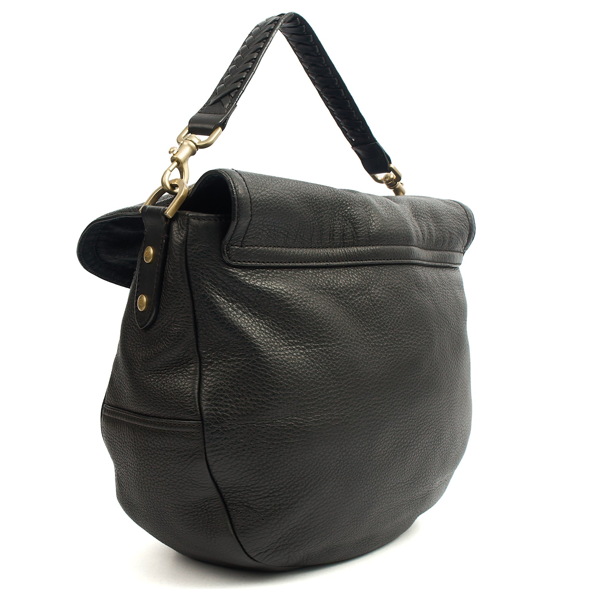 Mulberry Cross Body Effie Hobo in Black, Calfskin Leather