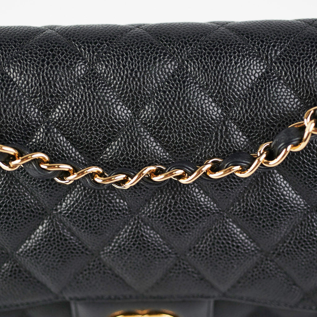 Chanel Classic Flap Jumbo Caviar Black Shoulder Bag
