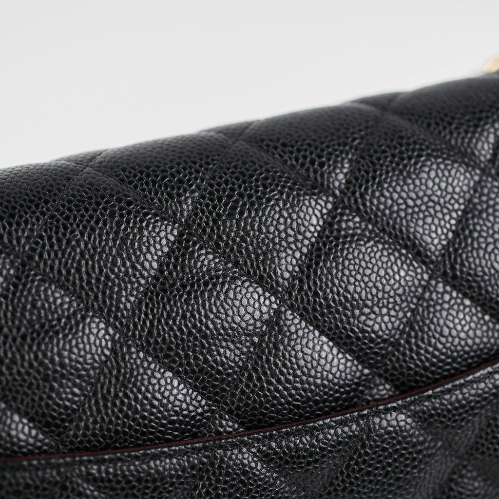 Chanel Classic Flap Jumbo Caviar Black Shoulder Bag