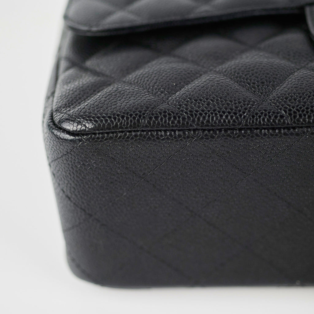 Chanel Classic Flap Jumbo Caviar Black Shoulder Bag