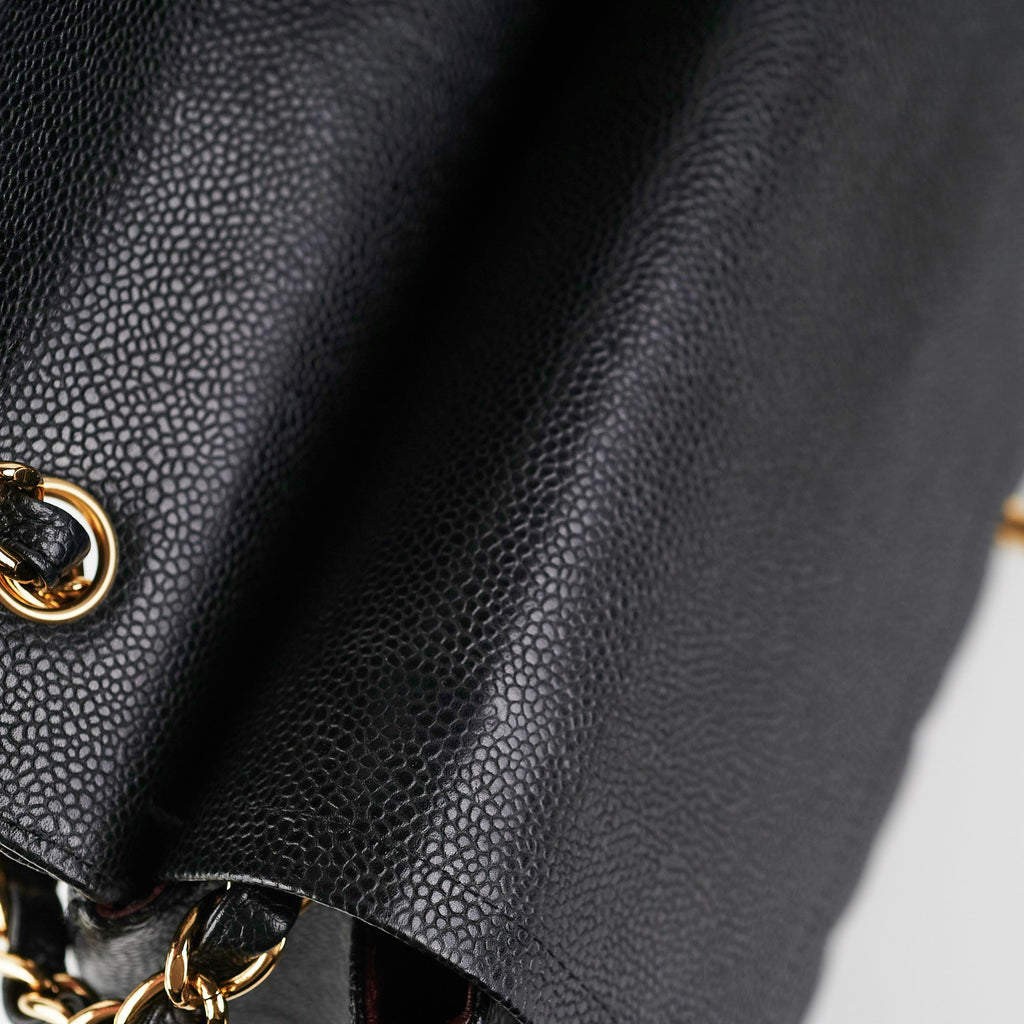 Chanel Classic Flap Jumbo Caviar Black Shoulder Bag