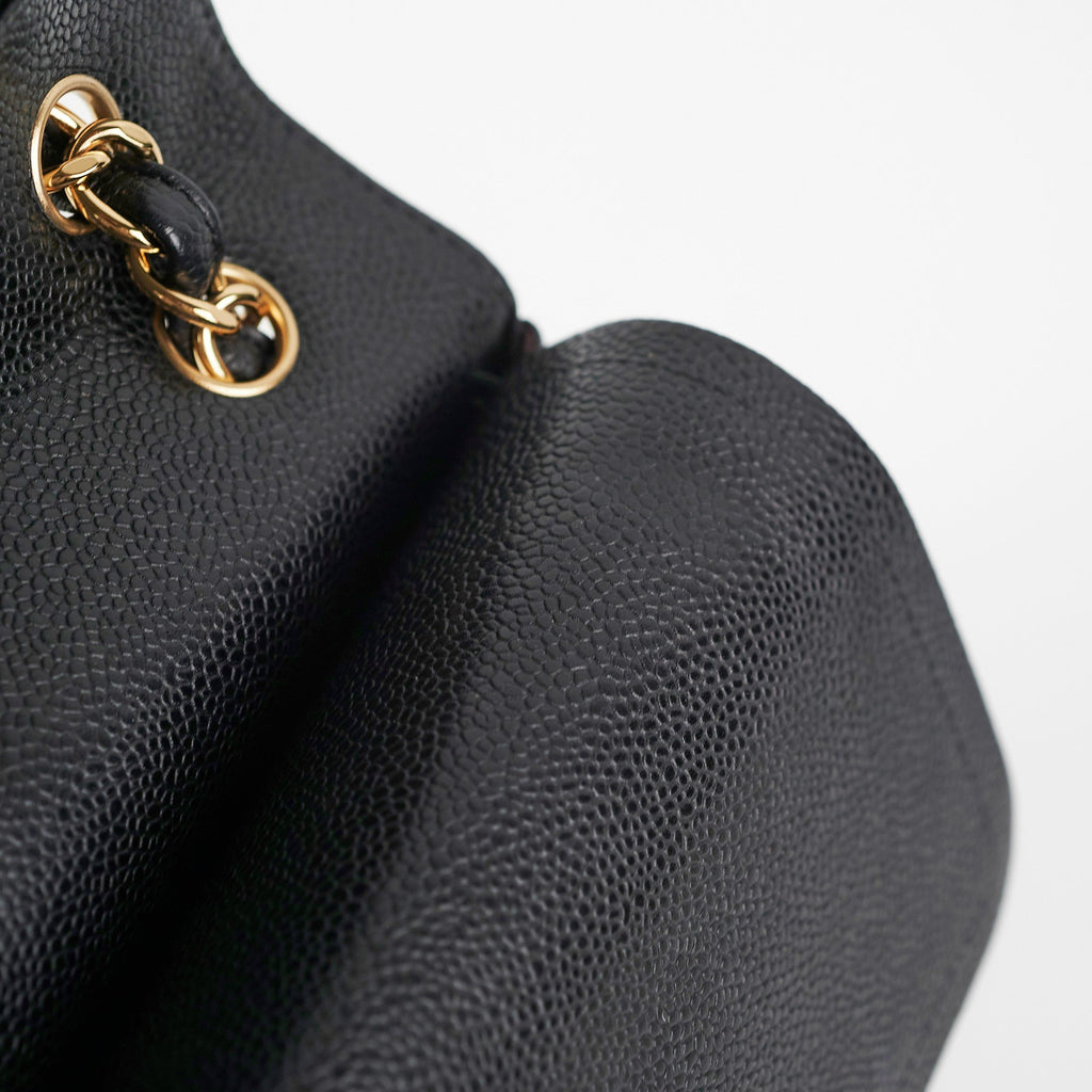 Chanel Classic Flap Jumbo Caviar Black Shoulder Bag