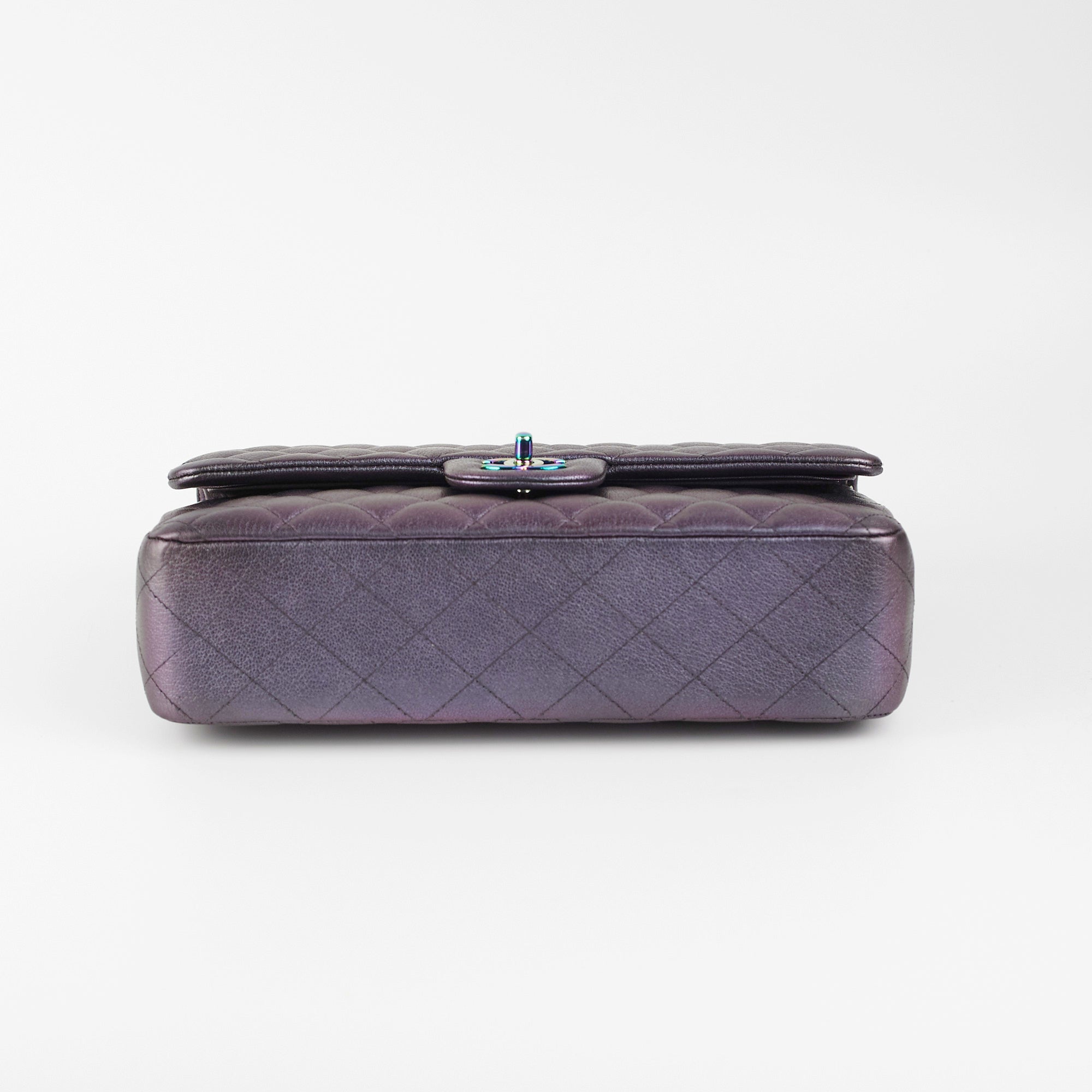 Chanel 16C Classic Flap Medium/Large Iridescent Mermaid Purplle Bag