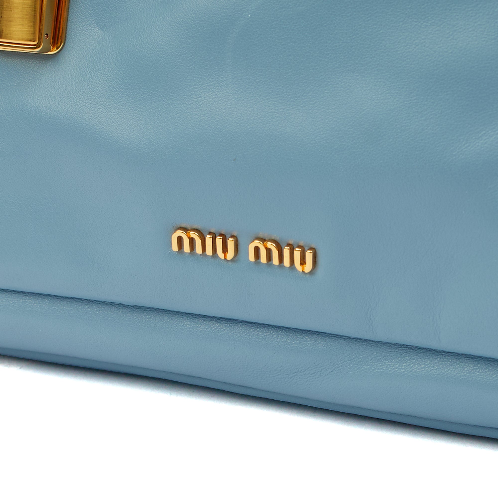 Miu Miu Shoulder Bag Shoulder Bag in Blue, Leather