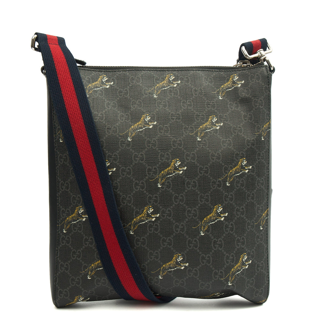 Gucci Cross Body Messenger in Night Courrier GG Supreme, Leather