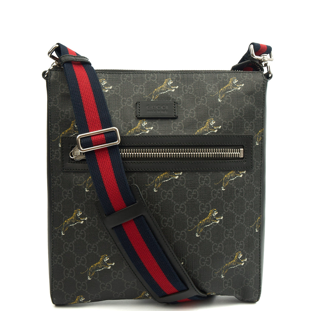 Gucci Cross Body Messenger in Night Courrier GG Supreme, Leather