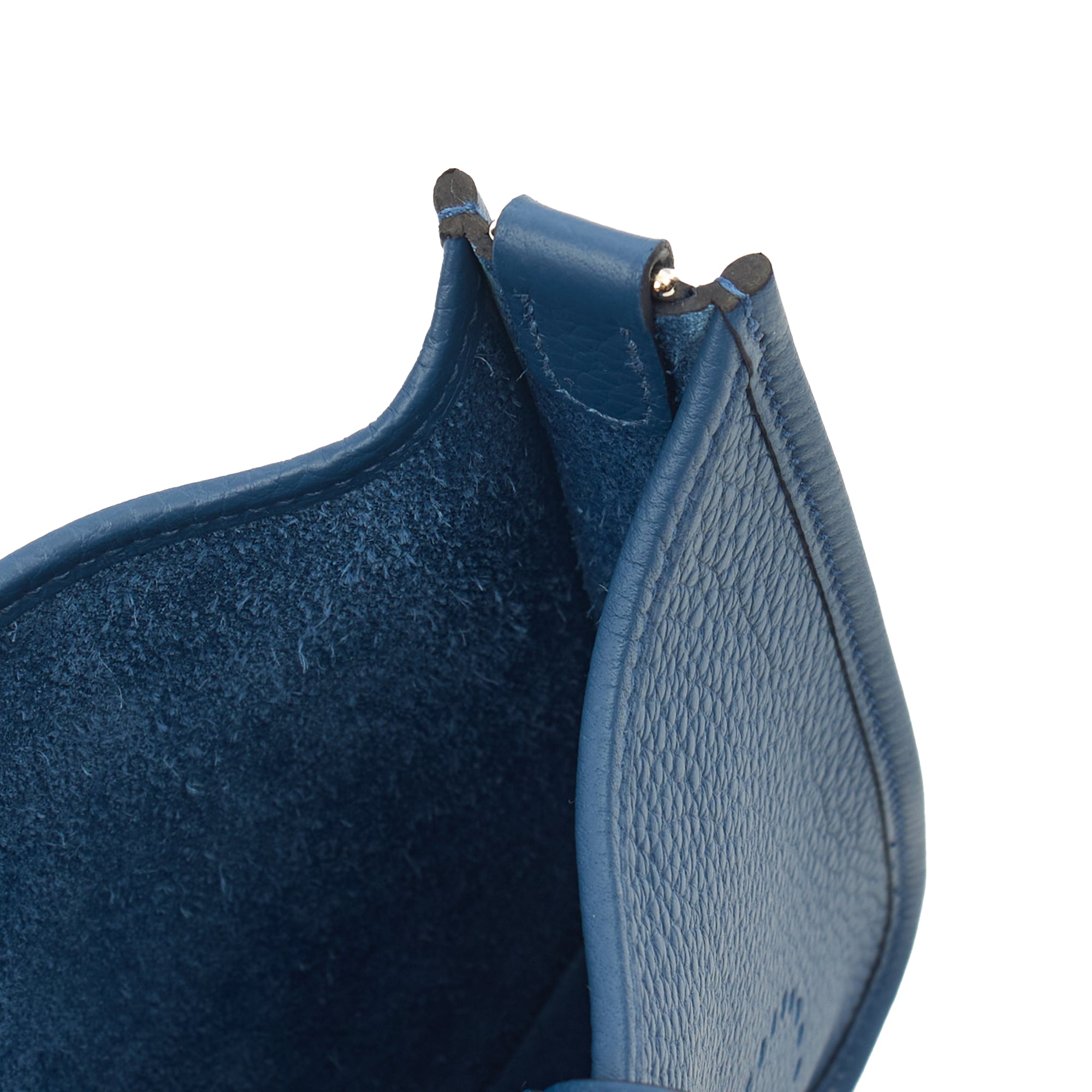 Hermes Cross Body Evelyne 16 in Bleu Jean, Clemence Leather