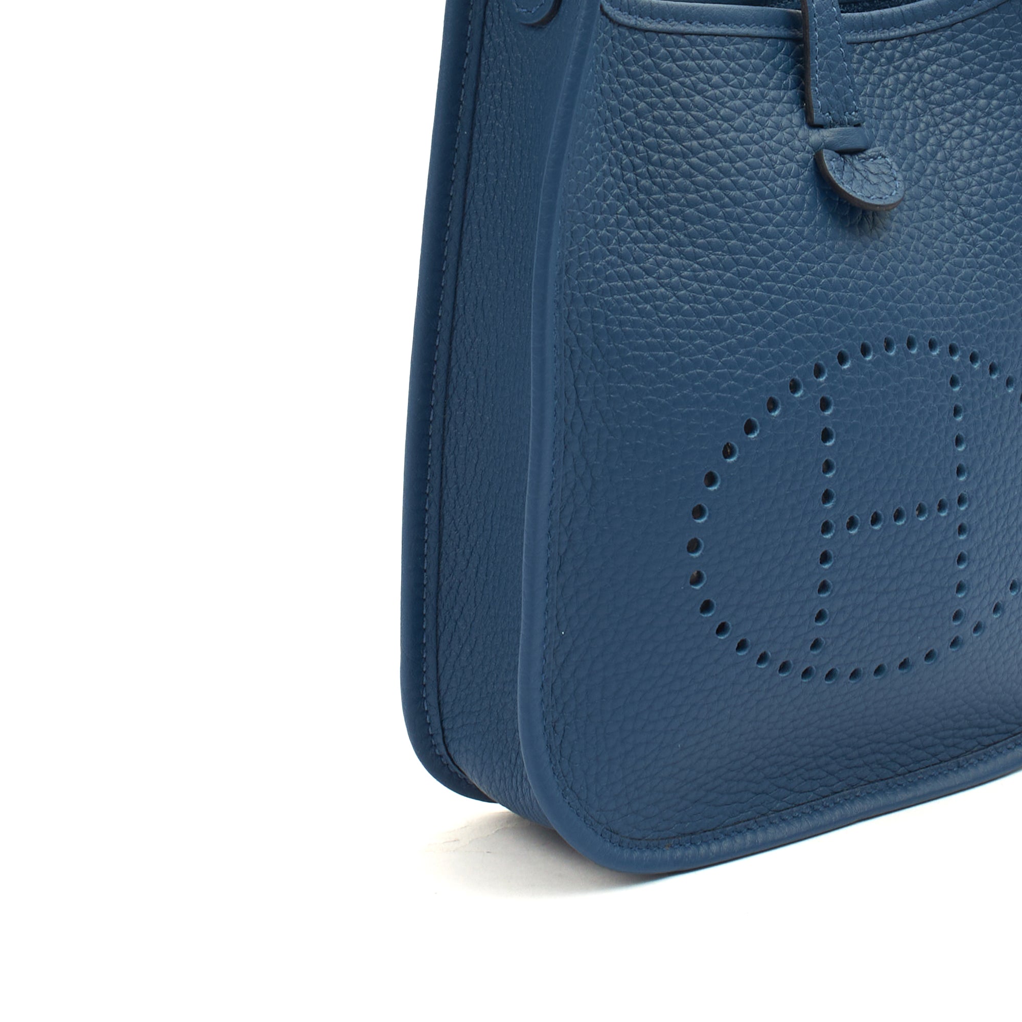 Hermes Cross Body Evelyne 16 in Bleu Jean, Clemence Leather