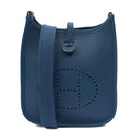 Hermes Cross Body Evelyne 16 in Bleu Jean, Clemence Leather