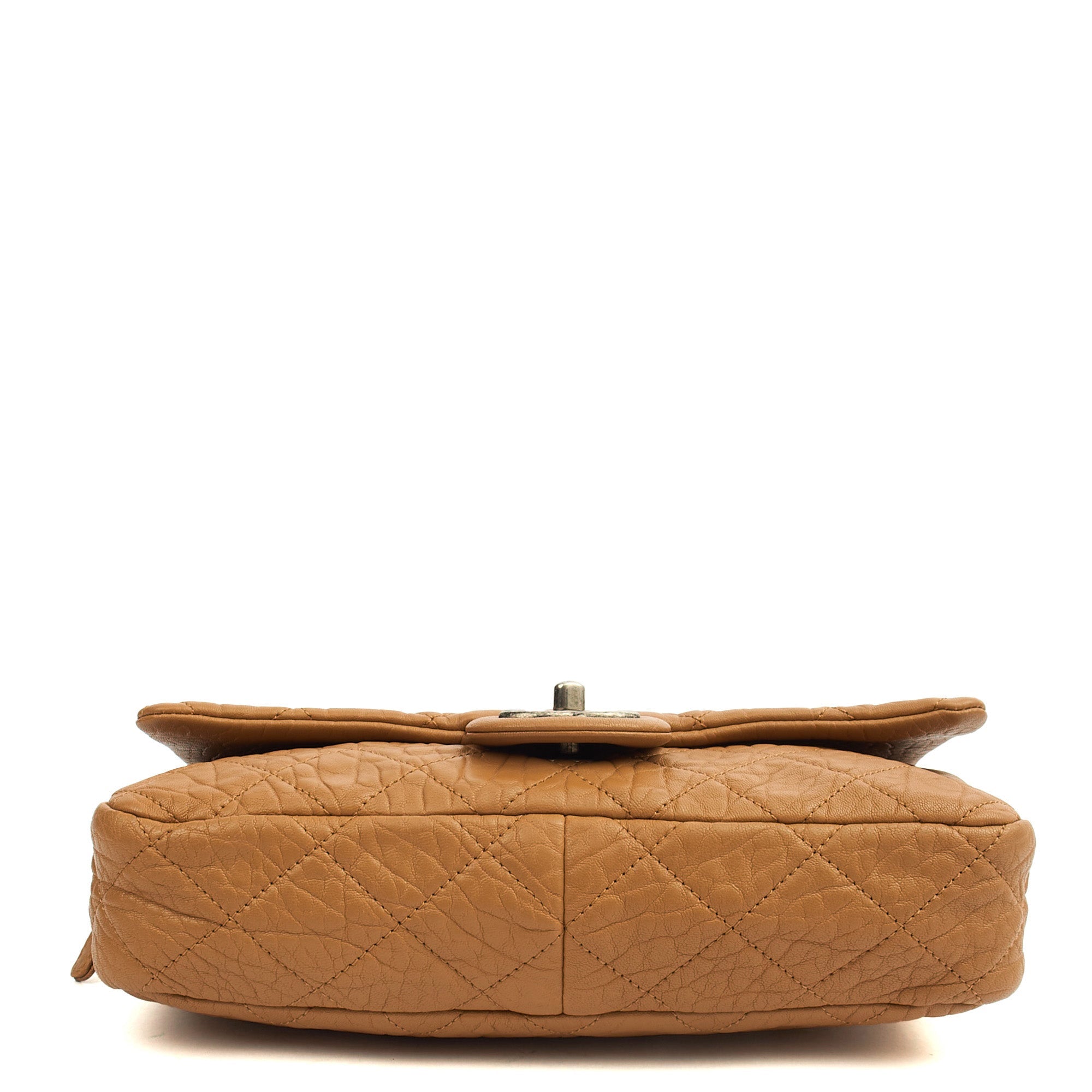 Chanel Shoulder Bag Flap Bag in Brown, Calfskin Leather