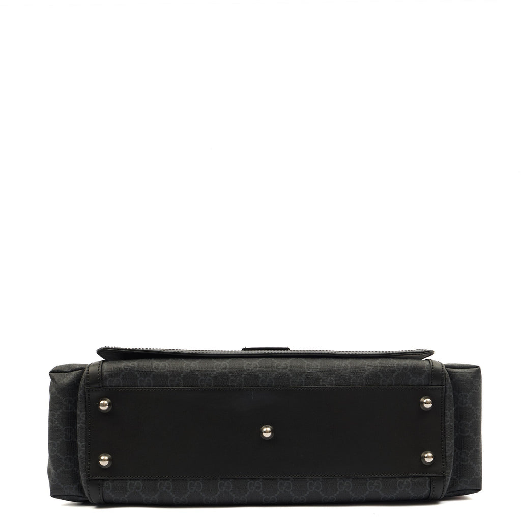 Gucci Cross Body Baby Carrier in GG Supreme, Exotic Effect Leather