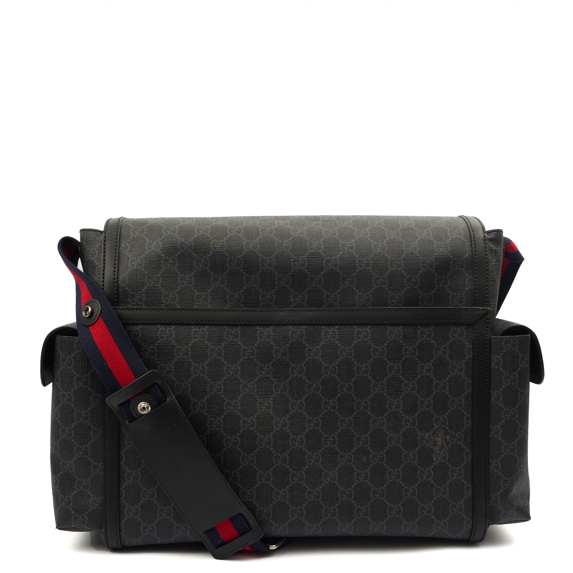 Gucci Cross Body Baby Carrier in GG Supreme, Exotic Effect Leather