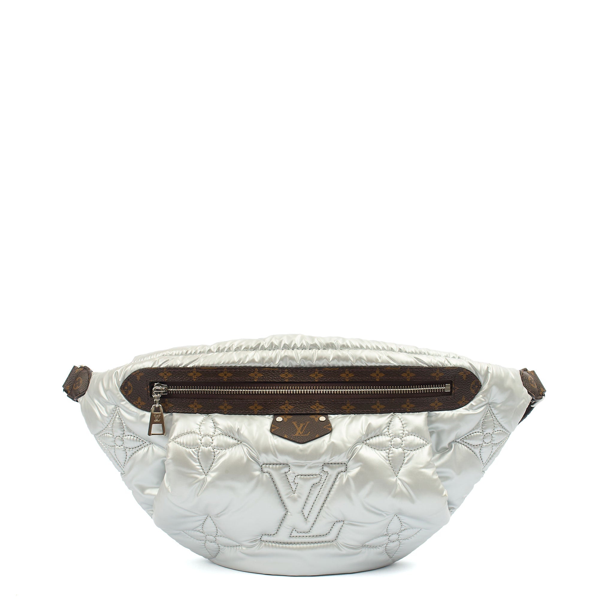 Louis Vuitton Cross Body Bumbag in Metallic, Fabric