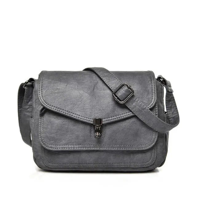 Elan Retro Soft Leather Crossbody Bag