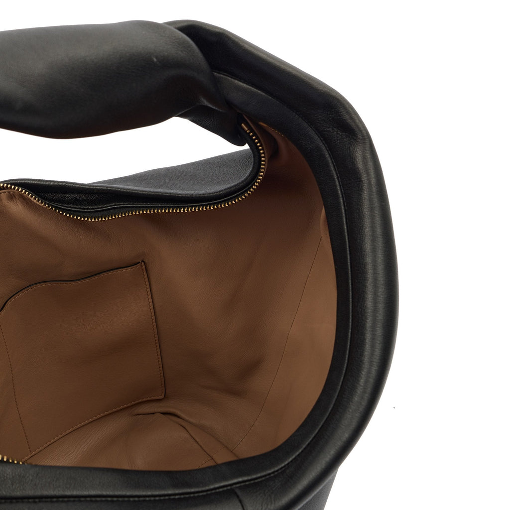 Valentino Tote Rockstud Hobo in Black, Calfskin