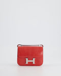 *RARE* Hermès Constance II Micro Bag in Rouge Lizard with Palladium Hardware