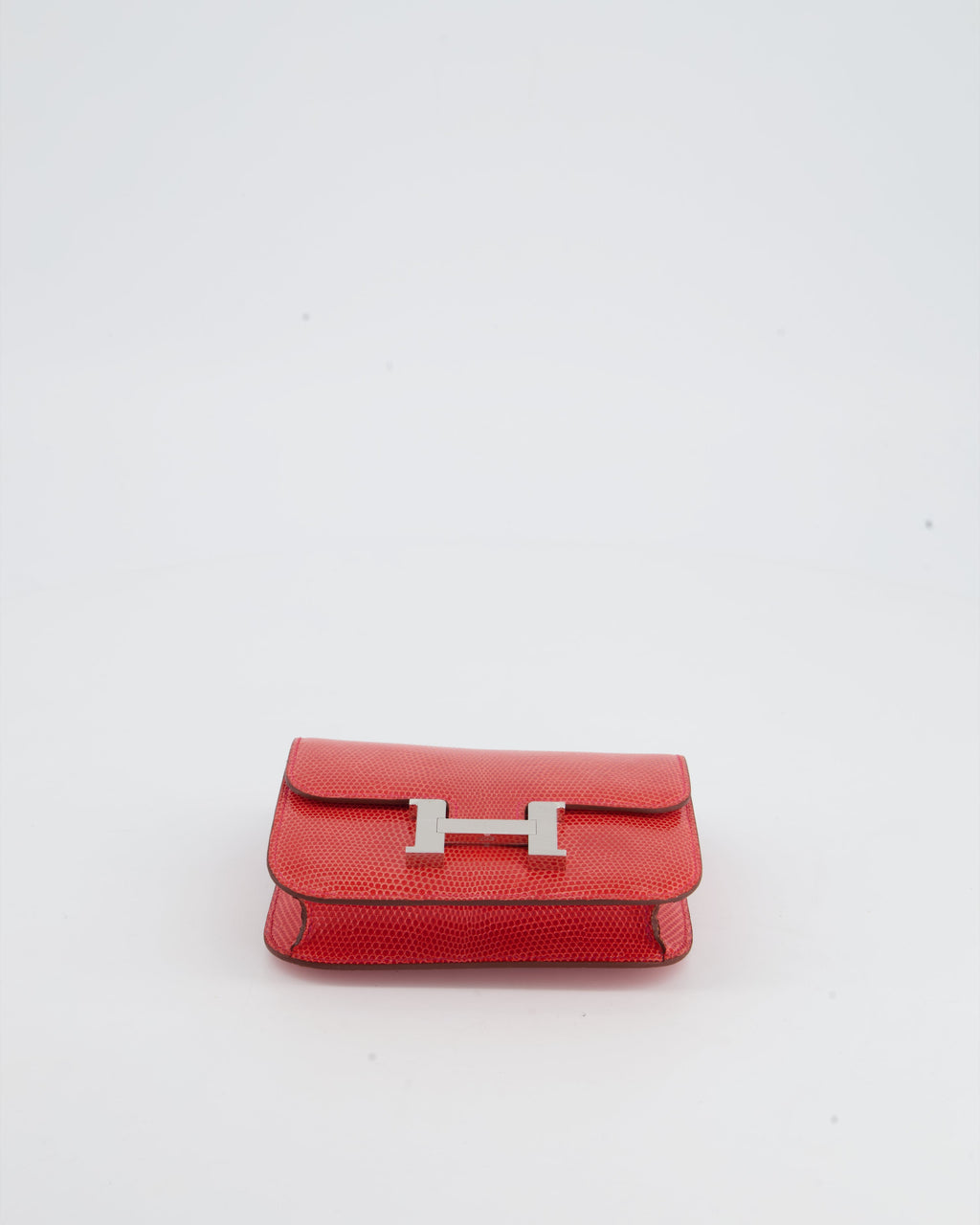 *RARE* Hermès Constance II Micro Bag in Rouge Lizard with Palladium Hardware