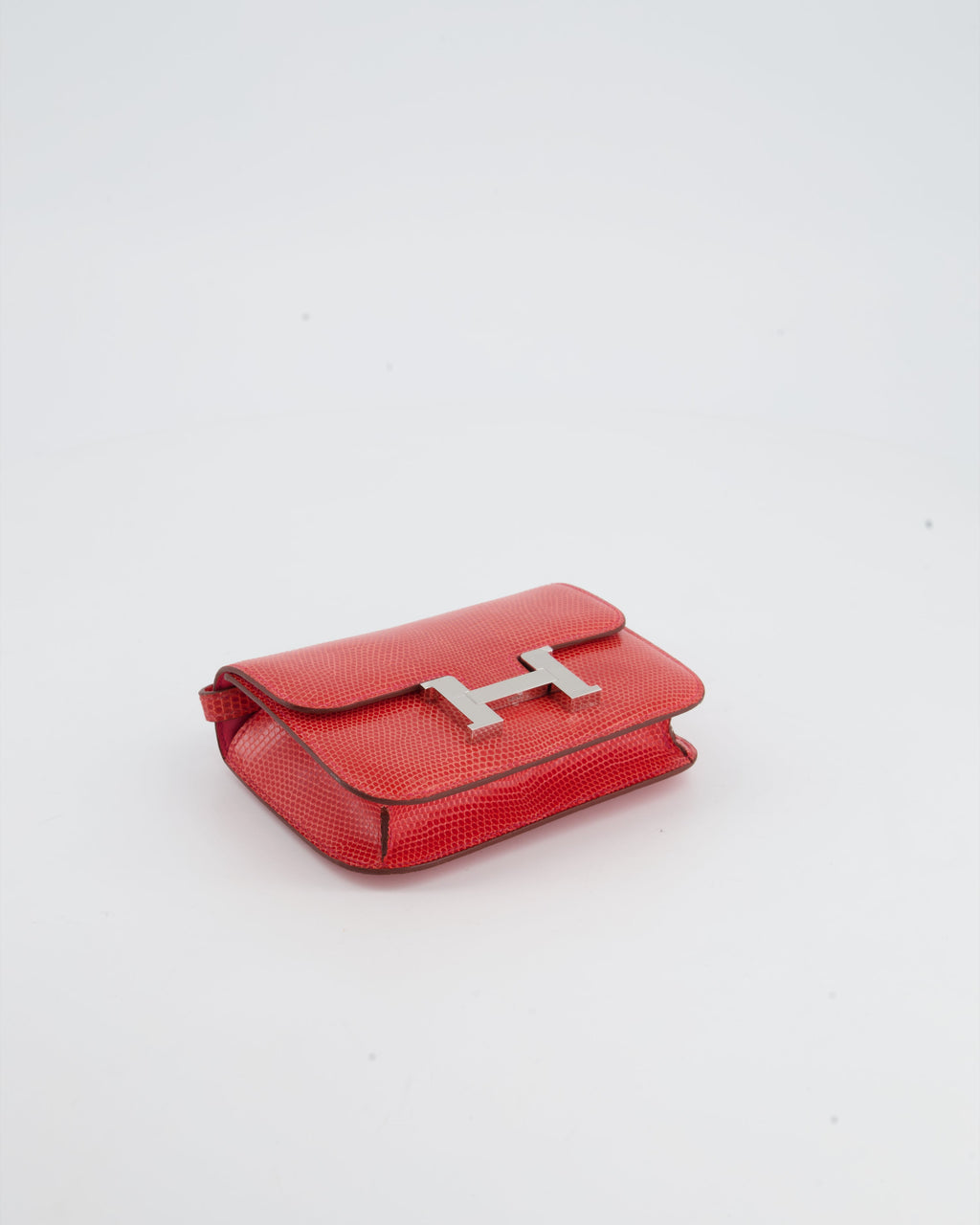 *RARE* Hermès Constance II Micro Bag in Rouge Lizard with Palladium Hardware