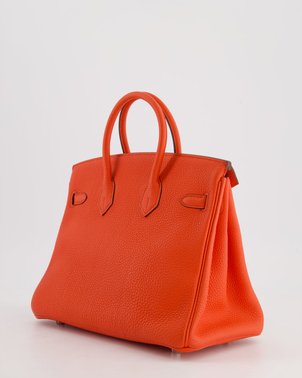 Hermès Birkin 25 Retourne Bag in Capucine Togo Leather and Palladium Hardware