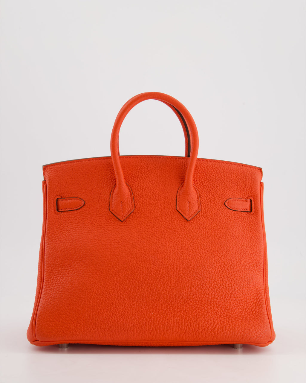 Hermès Birkin 25 Retourne Bag in Capucine Togo Leather and Palladium Hardware