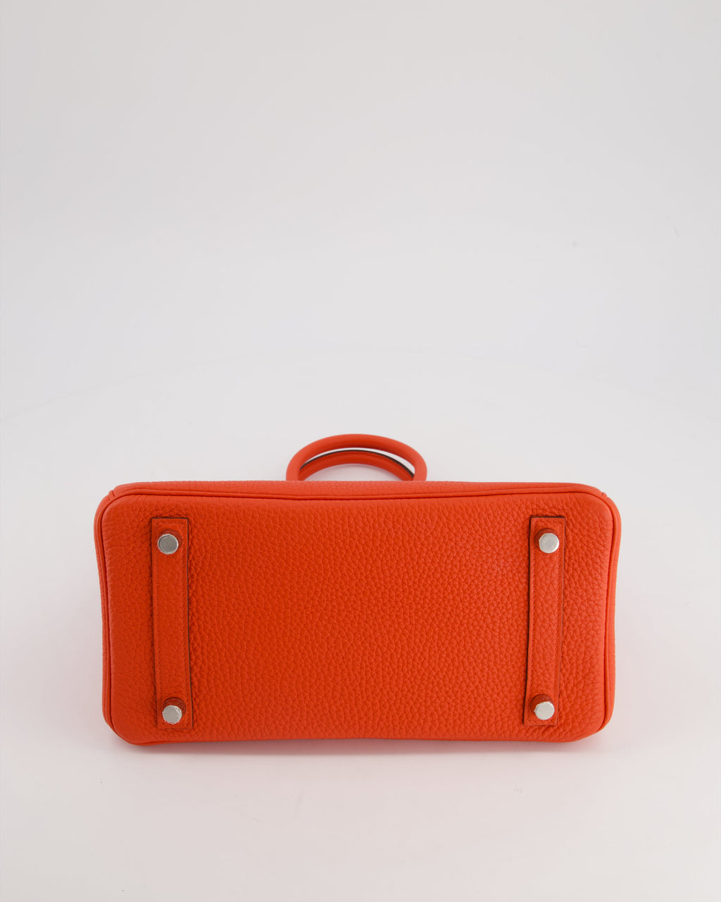 Hermès Birkin 25 Retourne Bag in Capucine Togo Leather and Palladium Hardware