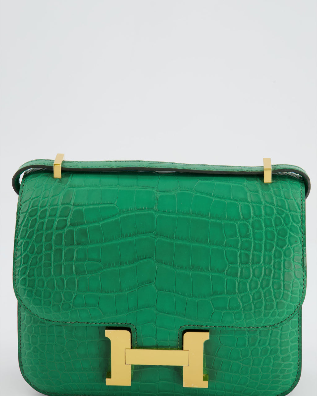 *STORE FRESH* Hermès Constance III 18 Bag in Cactus Alligator Mississippiensis Leather with Gold Hardware