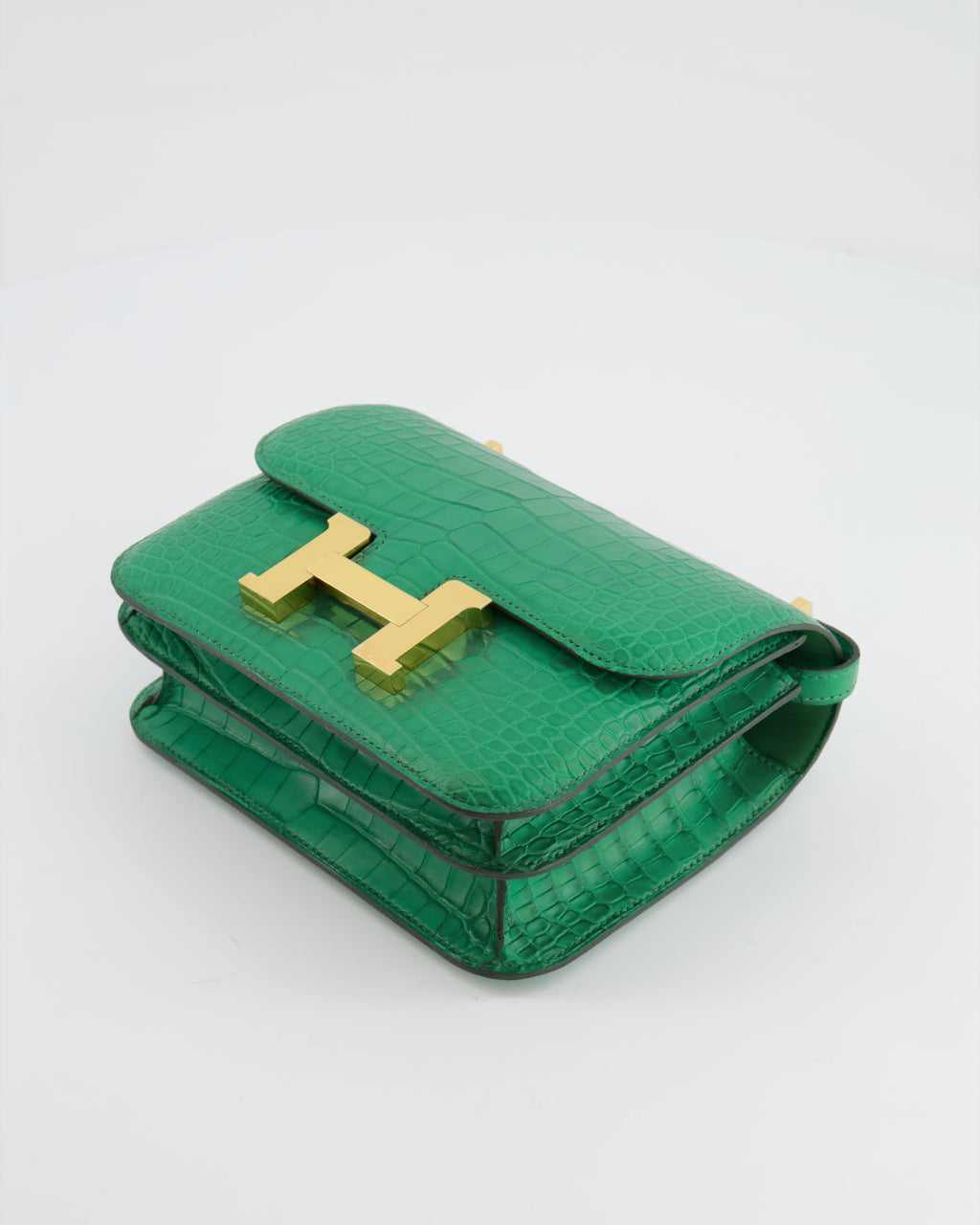 *STORE FRESH* Hermès Constance III 18 Bag in Cactus Alligator Mississippiensis Leather with Gold Hardware