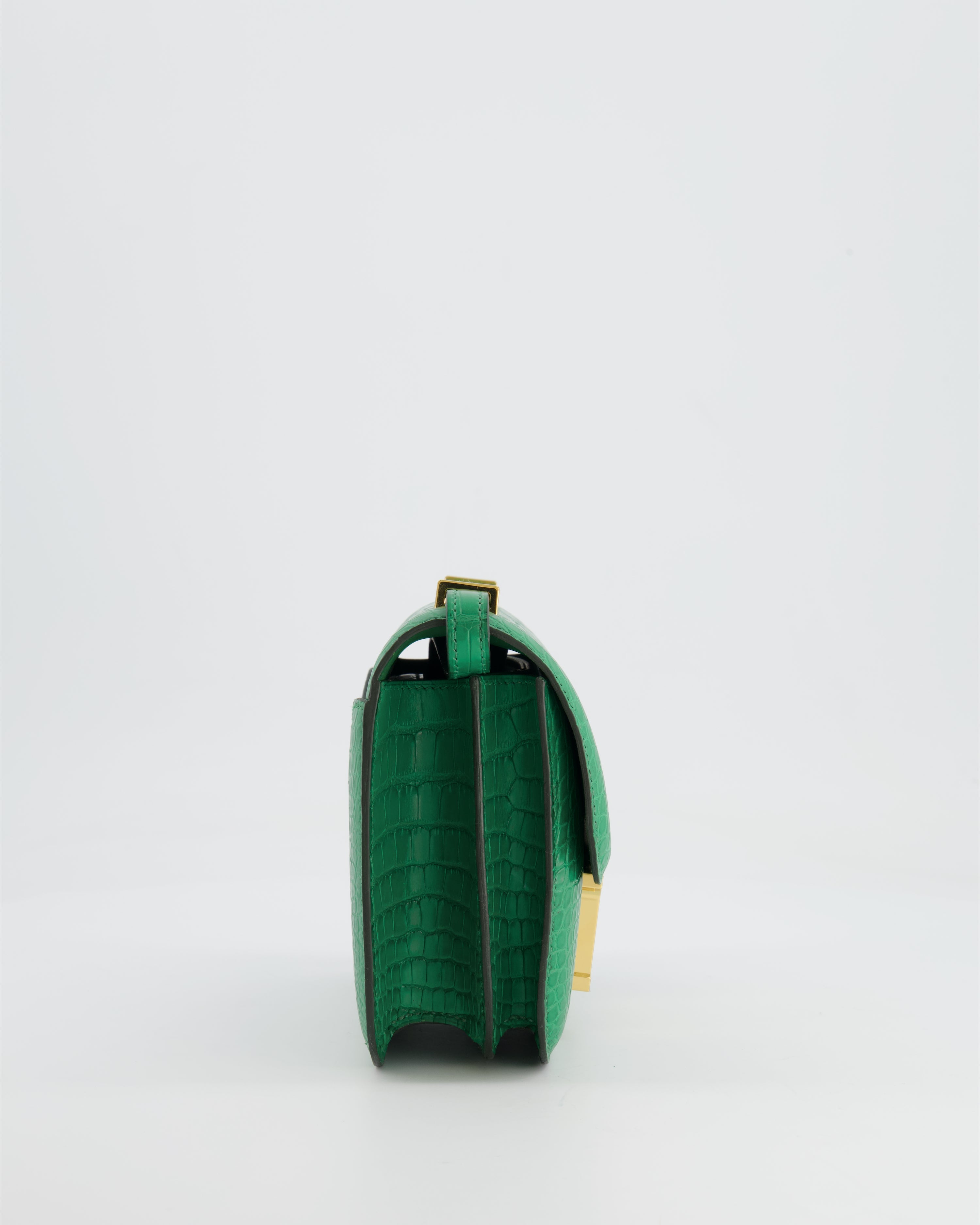 *STORE FRESH* Hermès Constance III 18 Bag in Cactus Alligator Mississippiensis Leather with Gold Hardware