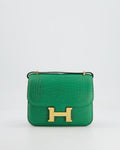 *STORE FRESH* Hermès Constance III 18 Bag in Cactus Alligator Mississippiensis Leather with Gold Hardware