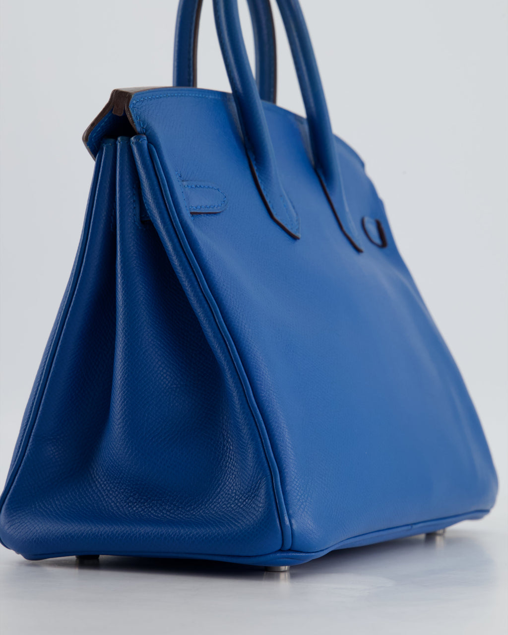 *FIRE PRICE* Hermès Birkin 25 Retourne Bag in Bleu De Galice Epsom Leather with Palladium Hardware
