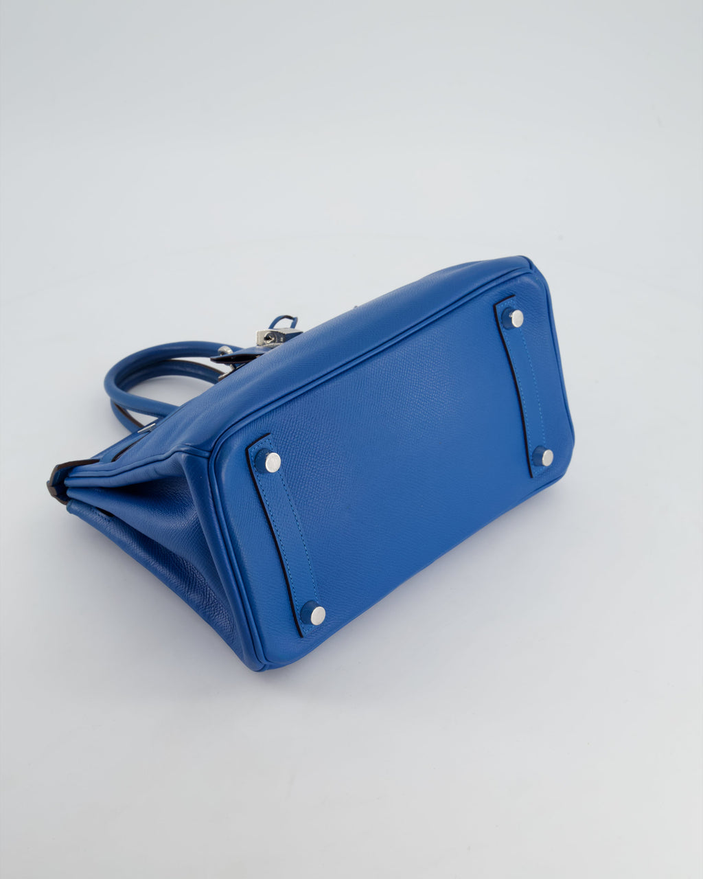 *FIRE PRICE* Hermès Birkin 25 Retourne Bag in Bleu De Galice Epsom Leather with Palladium Hardware