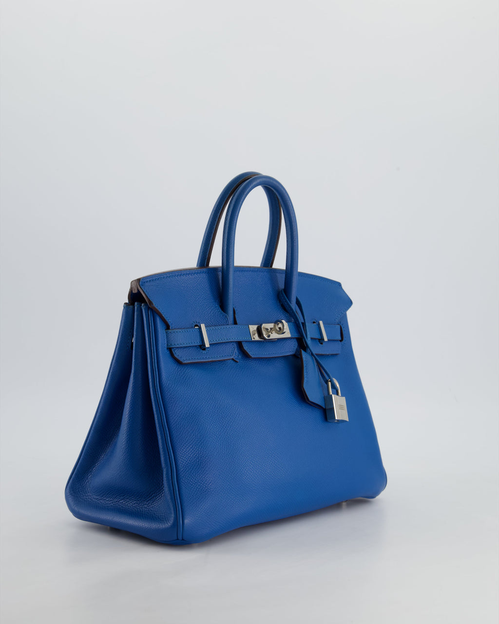 *FIRE PRICE* Hermès Birkin 25 Retourne Bag in Bleu De Galice Epsom Leather with Palladium Hardware